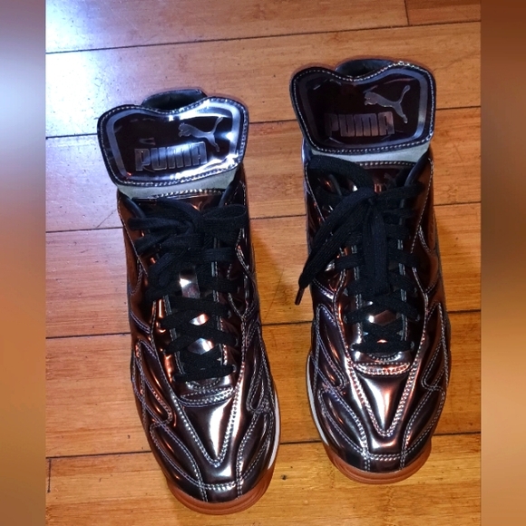 FENTY PUMA Metallic Sneakers.Sz 10 - Picture 3 of 6